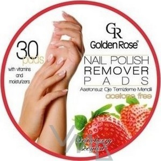 Golden Rose Nagellack Tücher Erdbeer Duft 30 Stück