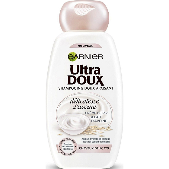 Garnier Ultra Doux Délicatesse sanftes, beruhigendes Shampoo für feines Haar 250 ml