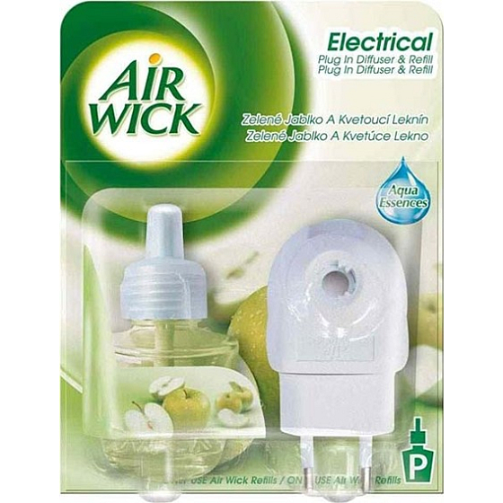 Air Wick Electric Green Apfel und Blooming Water Lily komplette Maschine 19 ml