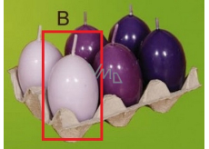 Lima Aromatische Eierkerze hellviolett 40 x 60 mm 1 Stück