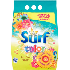 Surf Color Fruity Fiesta & Summer Flowers Waschpulver für farbige Wäsche 60 Dosen von 3,9 kg