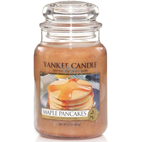 Yankee Candle Maple Pancakes - Pfannkuchen mit Ahornsirup Duftkerze in limitierter Auflage Klassisches großes Glas 623 g