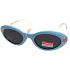 Dudes & Dudettes Sonnenbrille für Kinder hellblaue, weiße Seiten mit Blumen JKP085