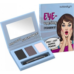 Misslyn Eye-mazing Eyeshadow Set 01 Omg Ich habe Supermacht! 3 x 0,7 g