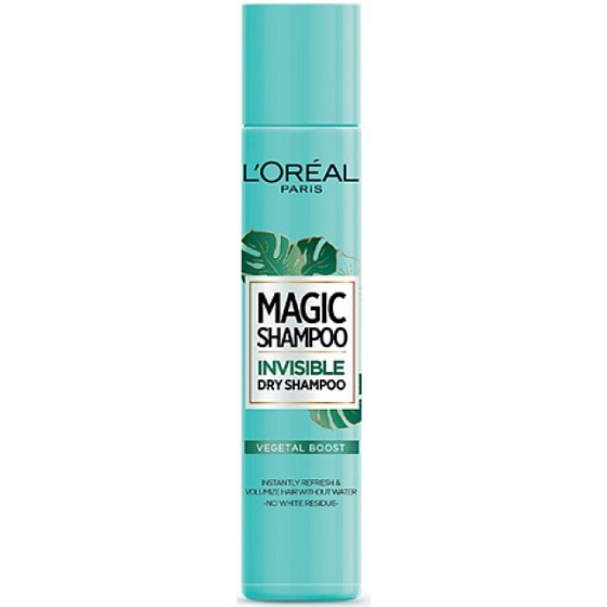 Loreal Paris Magic Vegetal Boost Trockenshampoo für Haarvolumen, das keine weißen Flecken hinterlässt 200 ml