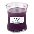 WoodWick Spiced Blackberry - Würzige Brombeerduftkerze mit Holzdocht und Deckelglas klein 85 g