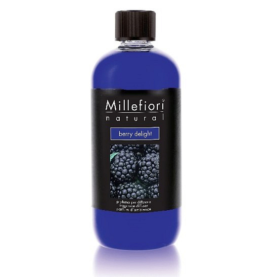 Millefiori Milano Natural Berry Delight - Fruit Delight Delight Diffusor-Nachfüllung für Weihrauchstiele 250 ml