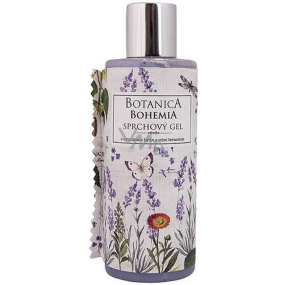 Böhmen Geschenke Botanica Lavendel mit Olivenöl, Kräuterextrakt und Joghurt Wirkstoff Duschgel 200 ml