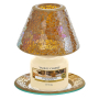 Yankee Candle Glam Mosaikschirm klein + Teller klein für Kerze klein Classic 8 x 9 cm (Schatten), 9 x 9 cm (Teller)