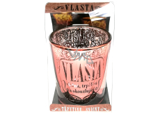 Albi Glitzernder Kerzenhalter aus Glas für VLASTA Teekerze, 7 cm