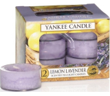 Yankee Candle Lemon Lavender - Teelicht mit Zitronen- und Lavendelduft 12 x 9,8 g