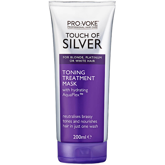 Für: Voke Touch of Silver Toning Maske mit lila Pigment zur Aufhellung und Wiederbelebung der Farbe und des Glanzes der Haare 200 ml