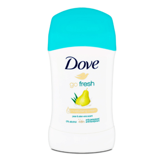 Dove Go Fresh Birne und Aloe Vera Antitranspirant Deodorant Stick für Frauen 40 ml