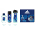 Adidas UEFA Champions League Wagen Edition VI Eau de Toilette für Männer 100 ml + Duschgel 250 ml + Deodorant Spray 150 ml, Geschenkset