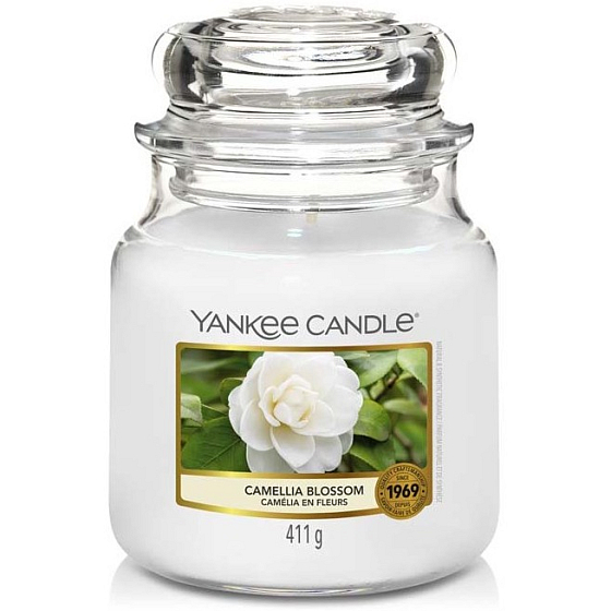 Yankee Candle Camellia Blossom - Duftkerze Kamelie Classic mittleres Glas 411 g