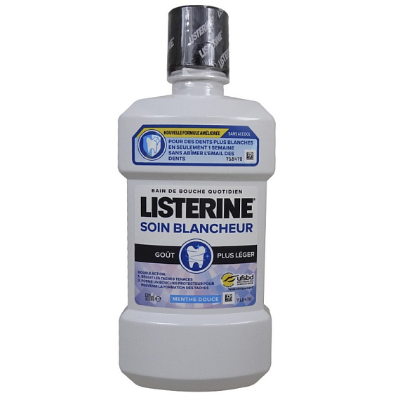 Listerine Advanced White Mild Taste Antiseptische Mundspülung 500 ml