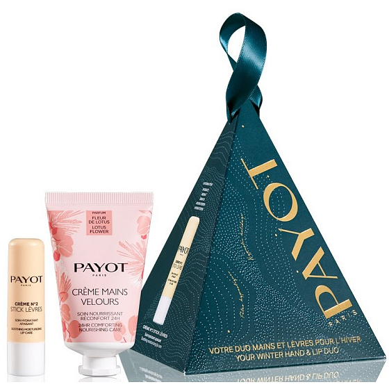 Payot Boule De Noel Nourrir & Réconforter Handcreme 30 ml + Créme N°2 Stick lévres Lippenbalsam 4 g, Kosmetikset für Frauen