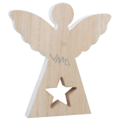 Engel mit Stern aus Holz 20 cm 1 Stück