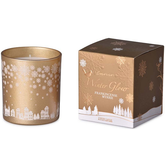 Emocio Winter Glow Weihrauch & Myrrhe Duftkerze Glas 80 x 90 mm