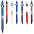 Colorino Kugelschreiber Football blau, blaue Mine 0,5 mm