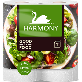Harmony Good For Food 2-lagige Küchenpapier, 2 Rollen