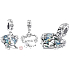 Sterling Silber 925 Disney Winnie the Pooh, Känguru + Känguru Mama, Familienarmband Anhänger