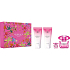 Versace Bright Crystal Absolu Eau de Parfum 90 ml + Bodylotion 100 ml + Duschgel 100 ml + Eau de Parfum Miniatur 5 ml, Geschenkset für Frauen