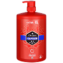 Old Spice Captain 3in1 Duschgel und Shampoo für Männer 1000 ml