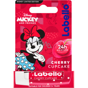 Labello Cherry Cupcake Minnie Disney Lippenbalsam für Kinder 4,8 g, ab 3 Jahren