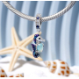 Charms Sterling Silber 925 Seepferdchen, Tierarmband Anhänger