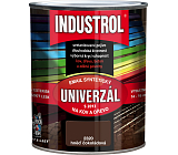 Industrol S2013 univerzál glänzende Endfarbe für Metall und Holz, 2430 schokoladenbraun, 600 ml