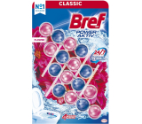 Bref Power Aktiv WC Block Blütenzauber, fester WC Block, 4 × 50 g
