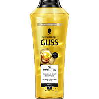 Gliss Oil Nutritive nährendes Shampoo für splissiges Haar, 400 ml