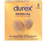Durex Sensual Extra Lube Kondome, 3 Stück