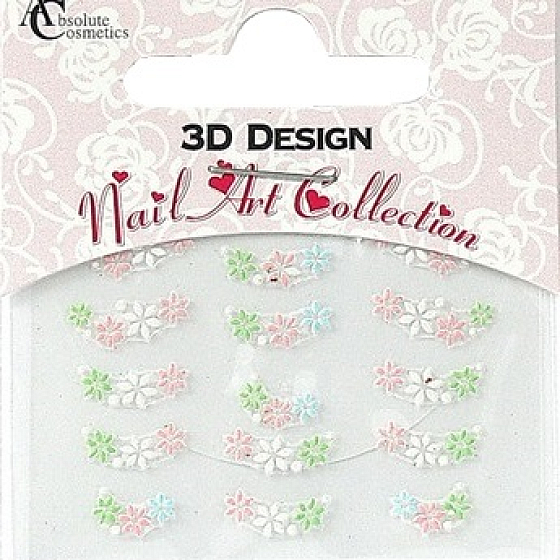 Absolute Cosmetics Nail Art 3D Nagelaufkleber 1 Blatt