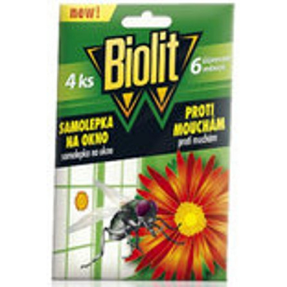 Biolit-Aufkleber in Form einer Blume, um fliegende Fliegen zu töten