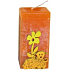 Ostern Duftkerze Orange mit Holzapplikation Prisma 10 x 4,5 cm 1 Stück