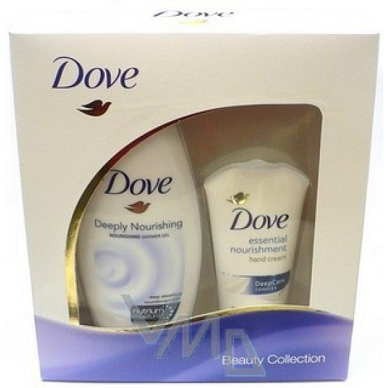 Dove Original 250 ml Duschgel + feuchtigkeitsspendende Handcreme 75 ml, Kosmetikset