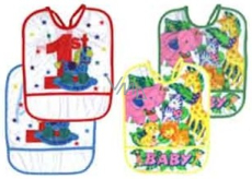 Junior Joy Lätzchen PVC Tasche verschiedene Farben und Motive 1 Stück