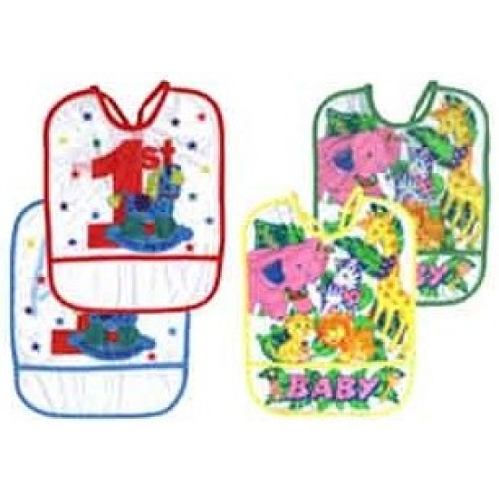 Junior Joy Lätzchen PVC Tasche verschiedene Farben und Motive 1 Stück