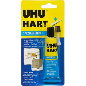 Uhu Hart Kleber für Modellbauer, Hobbys und Reparaturen zu Hause wasserdicht 35 g