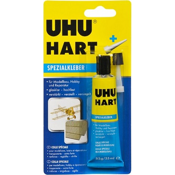 Uhu Hart Kleber für Modellbauer, Hobby und Reparaturen im Haushalt wasserfest 35 g