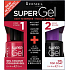 Rimmel London Super Gel von Kate Nagellack 024 Red Ginger 12 ml + Super Gel Decklack Decklack Nagel 001 Transparent 12 ml, Duopack
