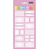 Arch Haushaltsaufkleber Pastell Set Pink 12 Etiketten