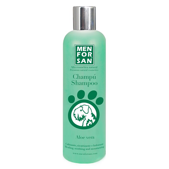 MenForSan Aloe Vera natürliches wohltuendes, heilendes Shampoo für Hunde 300 ml