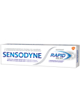 Sensodyne Rapid Whitening Rapid Relief Zahnpasta mit Fluorid hellt empfindliche Zähne sanft auf 75 ml