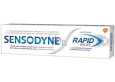 Sensodyne Rapid Whitening Rapid Relief Zahnpasta mit Fluorid hellt empfindliche Zähne sanft auf 75 ml