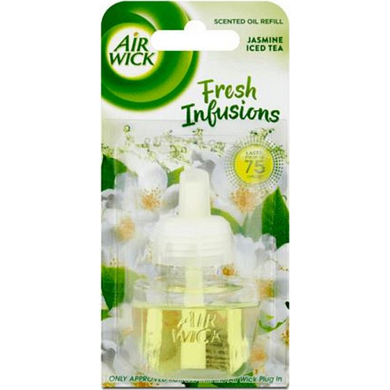 Air Wick Fresh Infusions Jasmin-Eistee - Der Duft von Jasmin-Eistee, elektrischer Erfrischer, 19 ml nachfüllen