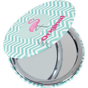 Albi Original Doppelhandtaschenspiegel Flamingo Durchmesser 7 cm