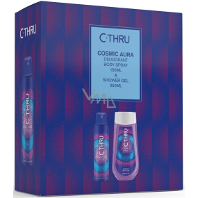 C-Thru Cosmic Aura Deodorant Spray für Frauen 150 m + Duschgel 250 ml, Kosmetikset